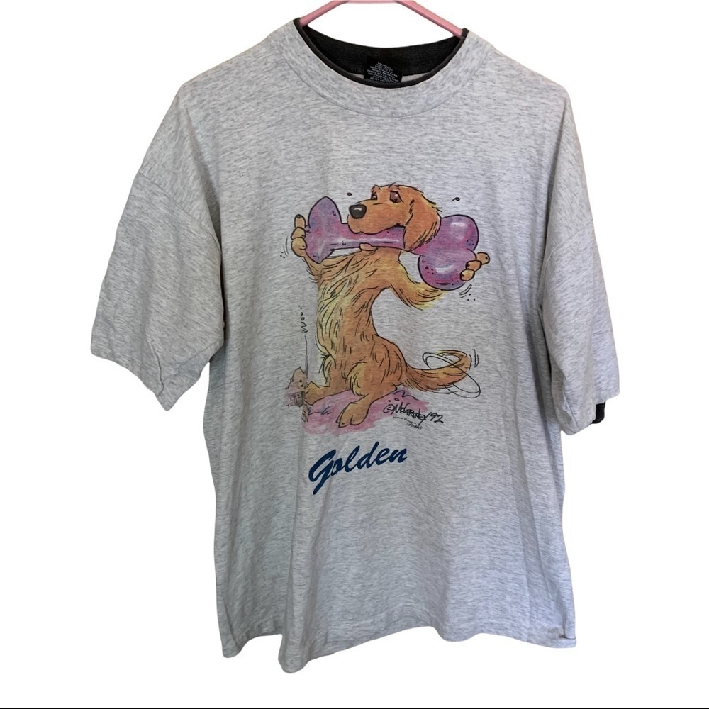 Vintage Signal Sport T-Shirt Golden Dog Mccartney 1992 Made In USA